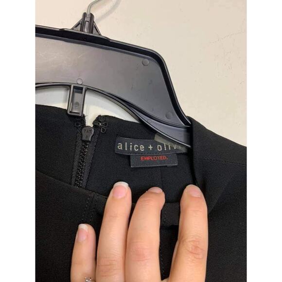 ALICE + OLIVE Employed Black Front Pleated Dress - Picture 5 of 9